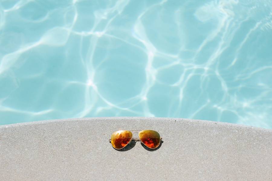 Outdoor pool at a home for sale in Lockhart TX