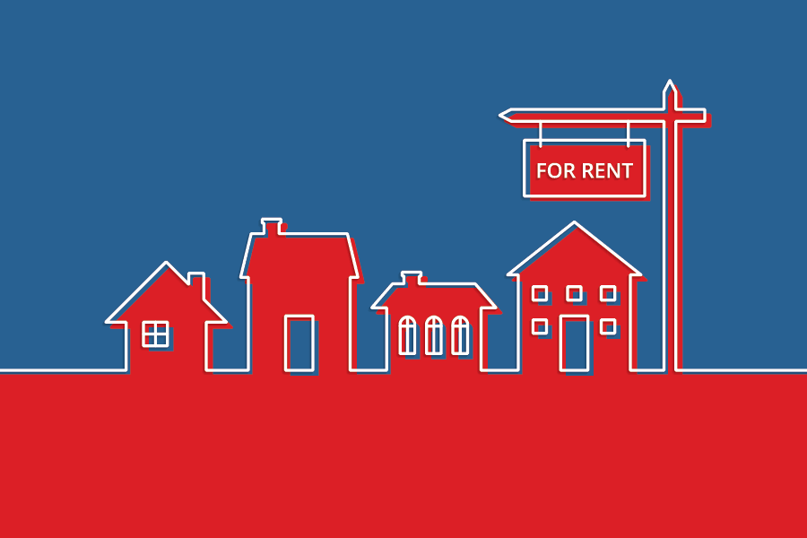 Illustration of houses for rent