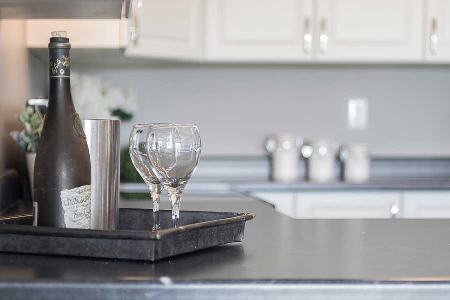 Nicely staged kitchen in one of our houses for sale in Lockhart TX