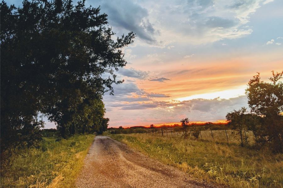 Lockhart, Texas sunset