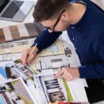 designer working on home staging