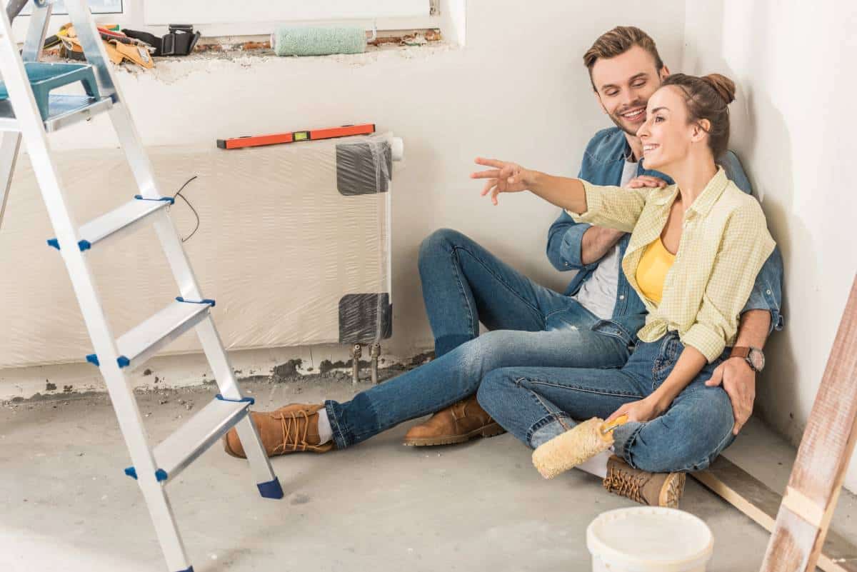 Couple planning home renovation, a project recommended by Lockhart realtors.
